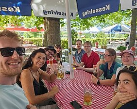 Gathering in the Beergarden in Veithöchsheim