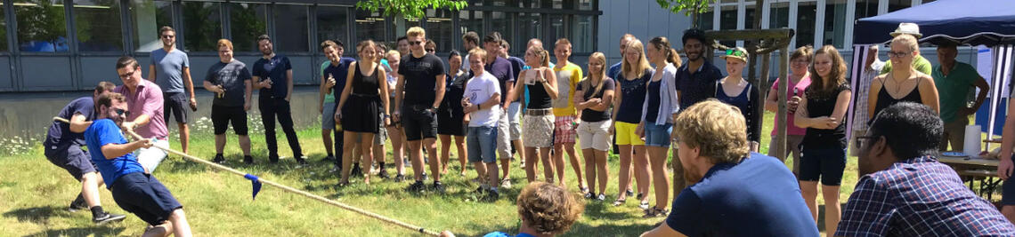 Photo from the institute summer celebration: Tug-of-war