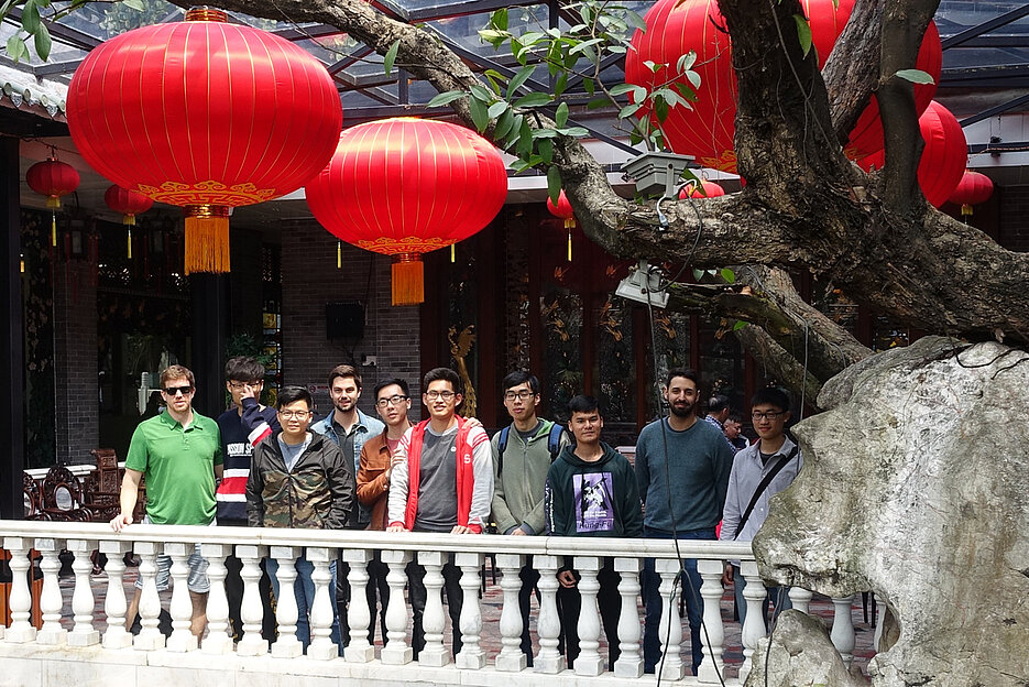 Group photo in one of the most famous classical gardens in Foshan, a city next to Guangzhou.