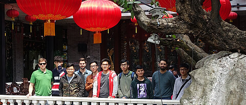 Group photo in one of the most famous classical gardens in Foshan, a city next to Guangzhou.