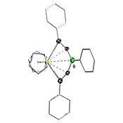 Model of a bisalkynyl borane molecule