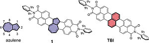 NIR-Absorbing π-Extended Azulene: Non-Alternant Isomer of Terrylene Bisimide