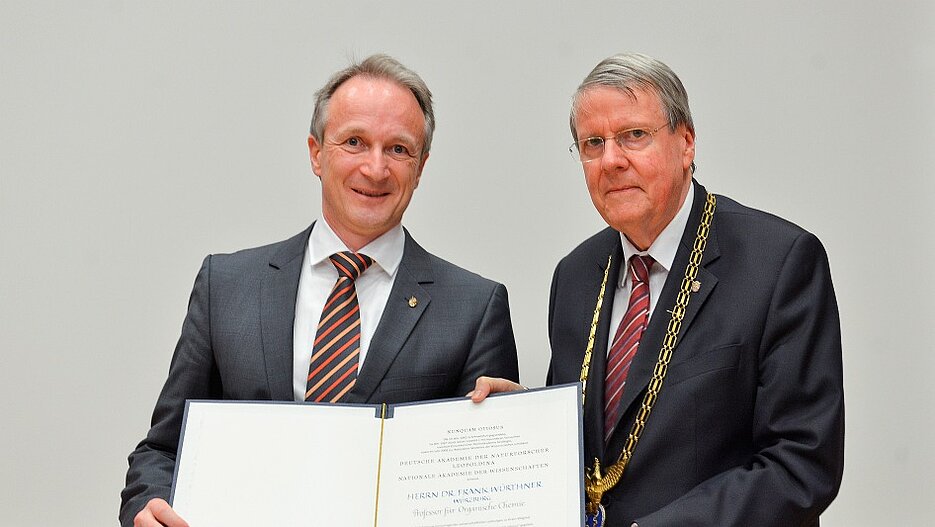 Prof. Dr. Frank Würthner und Prof. Dr. Jörg Hacker