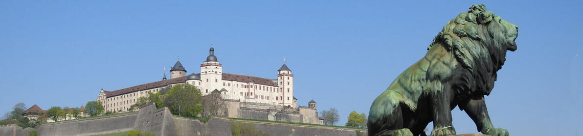 Blick auf Festung Marienberg in Würzburg