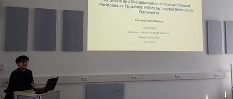 Daniel presents his Bachelor's thesis