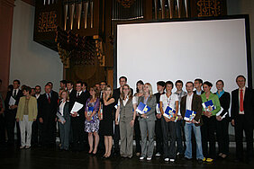 Die Preisträger der Akademischen Abschlussfeier 2009.
